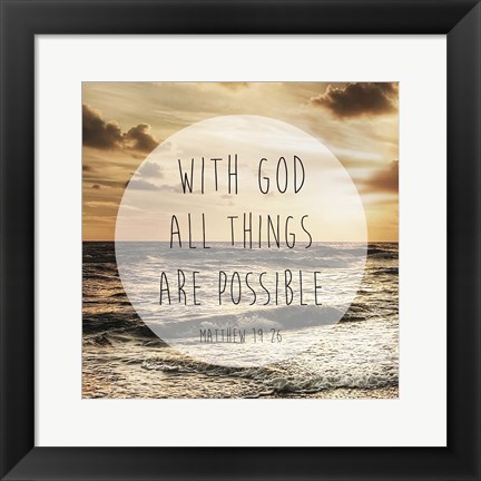 Framed Godly Possibilities Print