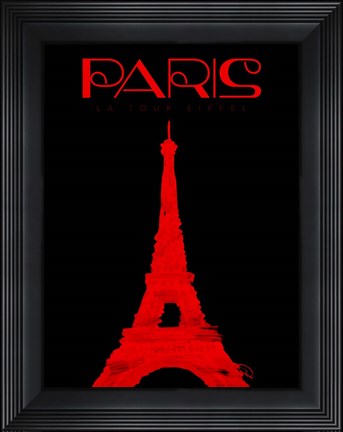 Framed Paris Magazine Simple Print
