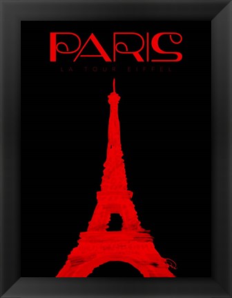 Framed Paris Magazine Simple Print