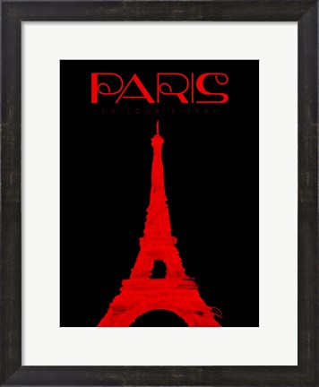 Framed Paris Magazine Simple Print