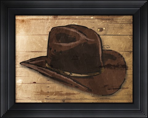 Framed Sketched Hat Print