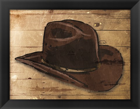 Framed Sketched Hat Print