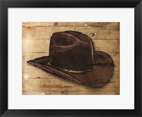 Framed Sketched Hat Print