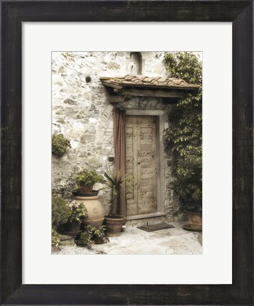 Framed Montefioralle Door Print
