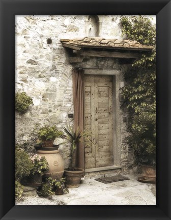 Framed Montefioralle Door Print