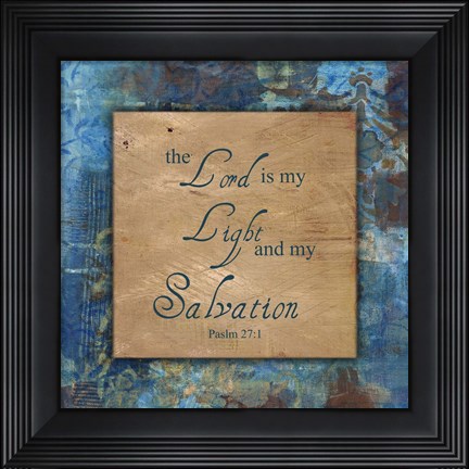 Framed My Salvation Winter Rain Print