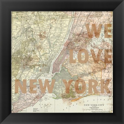 Framed New York City Print