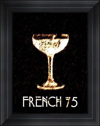 Framed Vintage French 75 Print