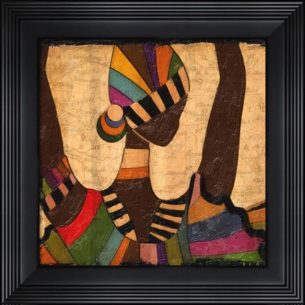 Framed Ethnic Elegance II Print