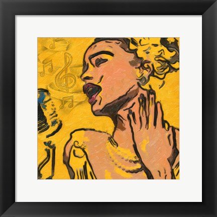 Framed Lady Blues Print