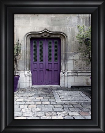 Framed Purple Door 4 Print