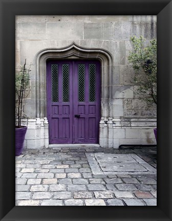 Framed Purple Door 4 Print