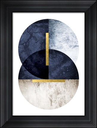 Framed Dark Navy Print
