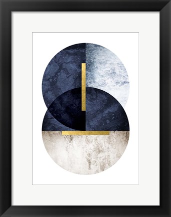 Framed Dark Navy Print