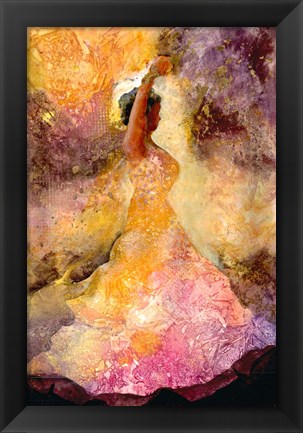 Framed Flourished Dancer 1 Print