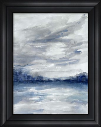 Framed Stormy Shores 1 Print