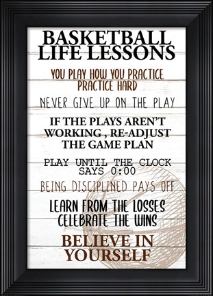 Framed Basketball Life Print
