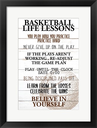 Framed Basketball Life Print