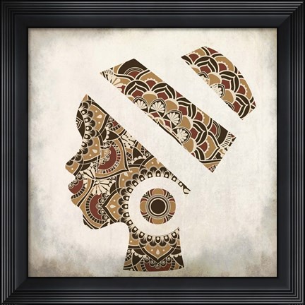 Framed Mandala Silhouette Print