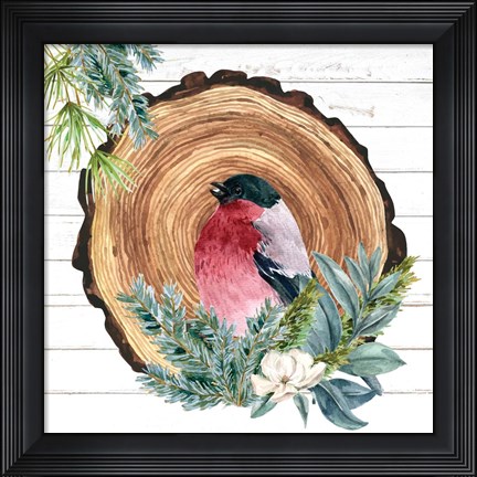 Framed Winter Birds 3 Print