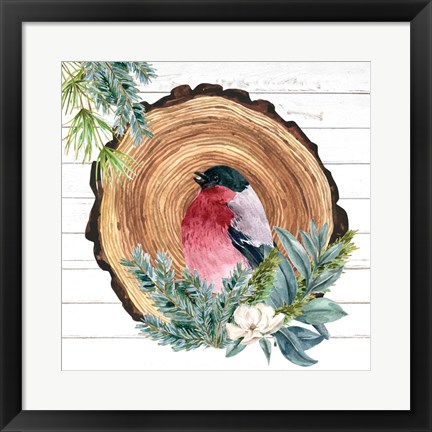 Framed Winter Birds 3 Print