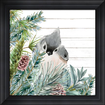 Framed Winter Birds 4 Print