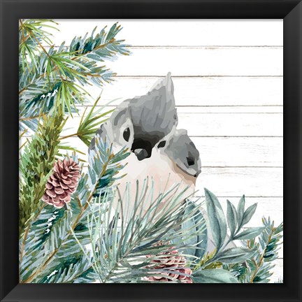 Framed Winter Birds 4 Print