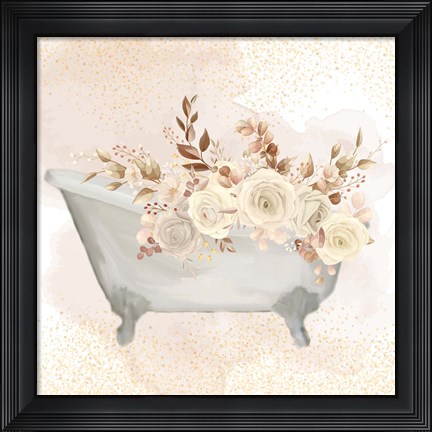 Framed Wash Soak Relax 2 Fall Print