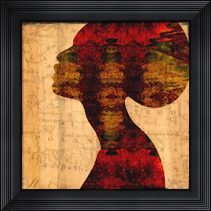 Framed Nubian Queen II Print