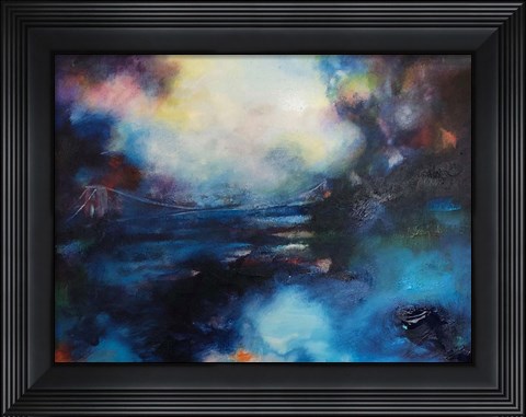 Framed Blue Bridge Print