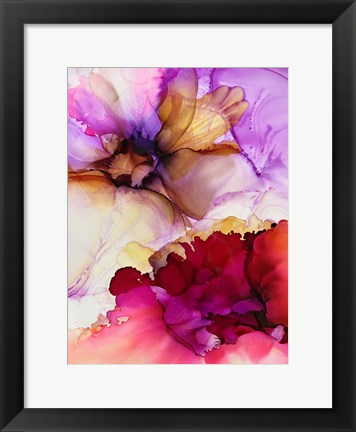 Framed Vibrant Pink Flowers Print