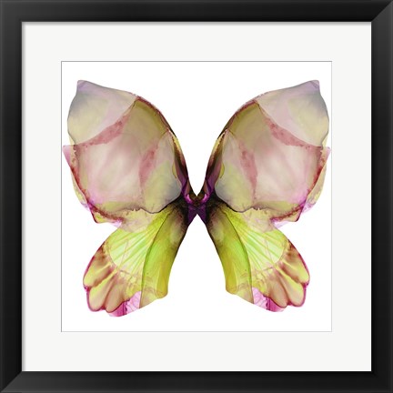 Framed Floral Butterfly 2 Print