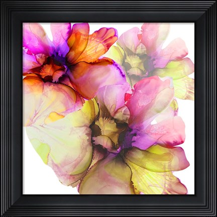 Framed Vibrant Floral 1 Print