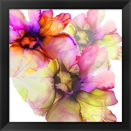 Framed Vibrant Floral 1 Print