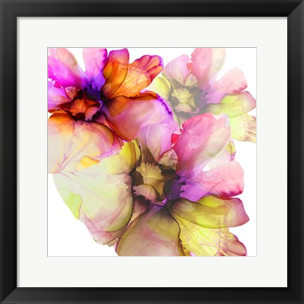 Framed Vibrant Floral 1 Print