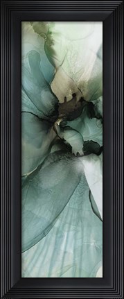 Framed Sage And Teal Florals 2 Print