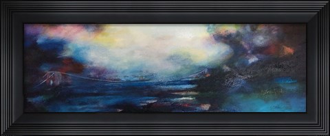 Framed Crossing Blue Bridge Print