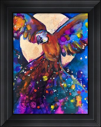 Framed Vibrant Parrot Print