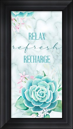 Framed Relax Recharge 1 V2 Print