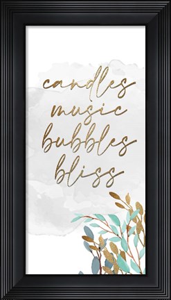 Framed Candles and Music 6 Print