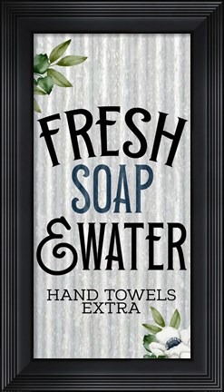 Framed Fresh Soap and Water Print