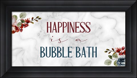 Framed Marble Bath 4 Print