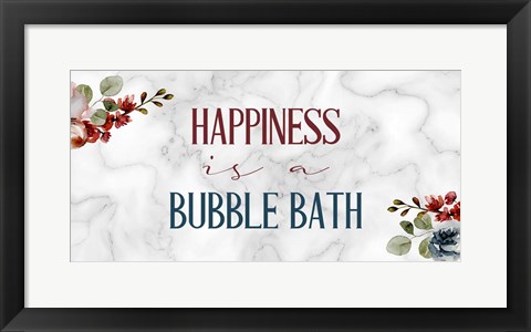 Framed Marble Bath 4 Print