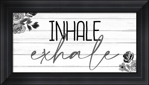 Framed Inhale 1 Print