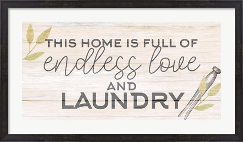 Framed Endless Laundry Print