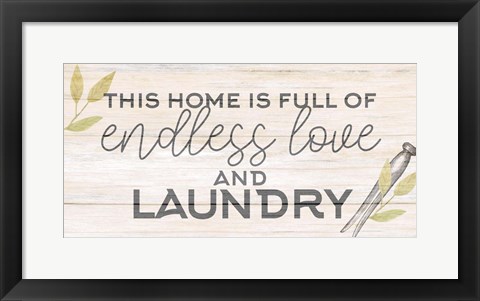 Framed Endless Laundry Print