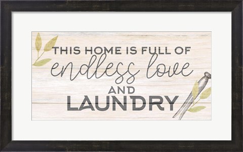 Framed Endless Laundry Print