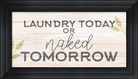 Framed Laundry or Naked Print