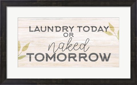 Framed Laundry or Naked Print