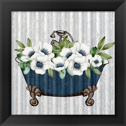 Framed Galvanized Bath 2 Print